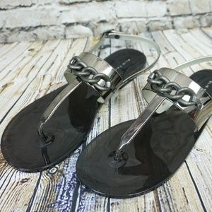 Elie Tahari Gladiator Sandals Rubber Flip Flops